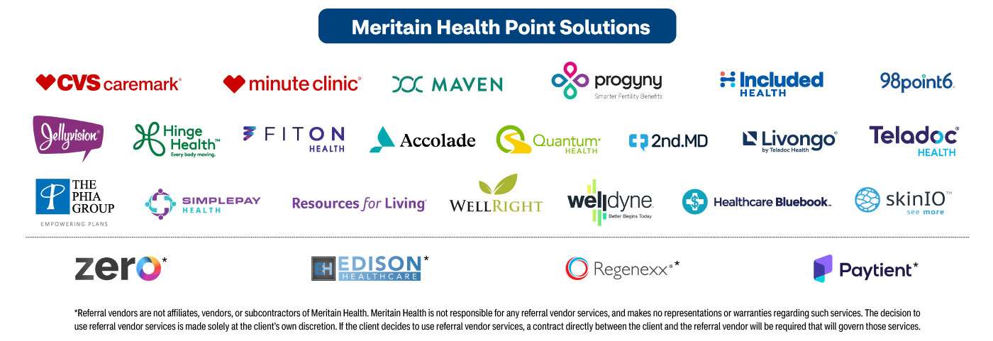 Meritain Health vendors